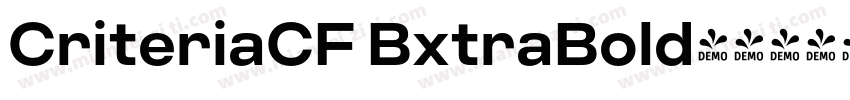 CriteriaCF BxtraBold字体转换